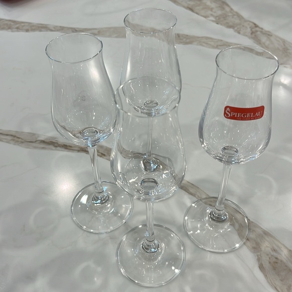 Set of 4 new Spenglau crystal digestif spirit glasses . - Picture 2 of 5